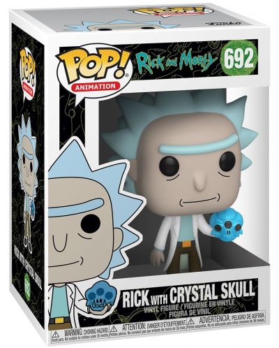 Фигура Funko Pop! Animation: Rick & Morty - Rick with Crystal Skull #692 - 2
