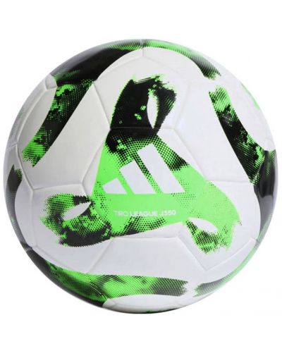 Футболна топка Adidas - Tiro Junior J350, размер 5, бяла/зелена - 1