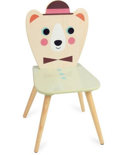 Детско дървено столче Vilac Furniture for Kids – Мече с шапка - 1
