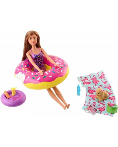 Игрален комплект Mattel Barbie - Басейн - 3