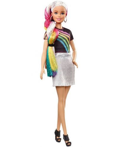 Игрален комплект Mattel Barbie - Прическа Дъга - 6