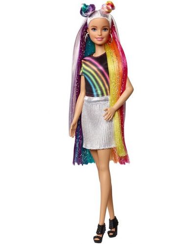 Игрален комплект Mattel Barbie - Прическа Дъга - 3