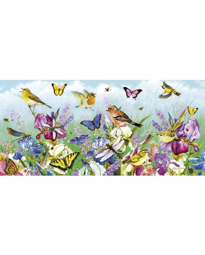 Пъзел Gibsons от 636 части – Пеперуди и цветове, Грег Джордано - 2