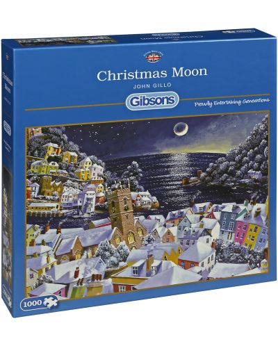Пъзел Gibsons от 1000 части - Коледна луна, Джон Гило - 1