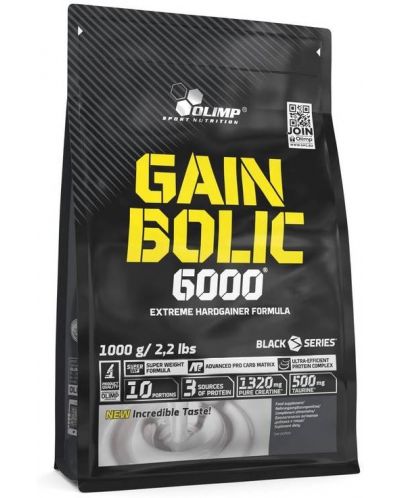 Gain Bolic 6000, курабийки с крем, 1000 g, Olimp - 1