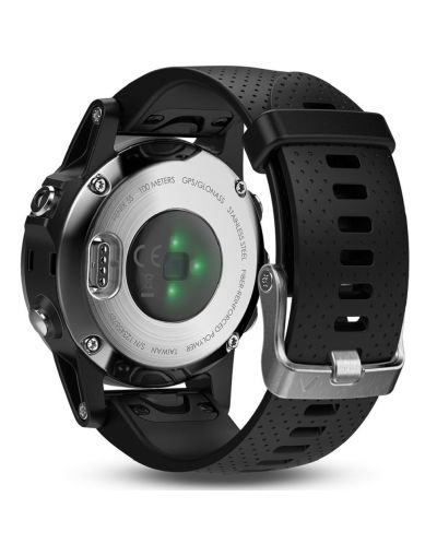 GPS часовник Garmin fēnix 5S - сребрист с черна каишка - 4