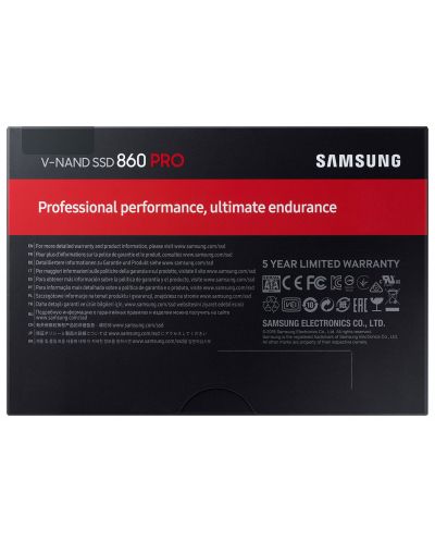 SSD памет Samsung - 860 Pro, 256GB, 2.5'', SATA III - 5