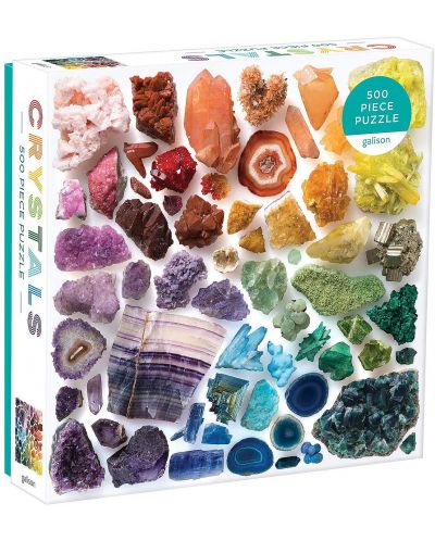 Пъзел Galison от 500 части - Цветни кристали - 1