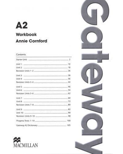 Gateway А2:  Workbook / Английски език (Работна тетрадка) - 3