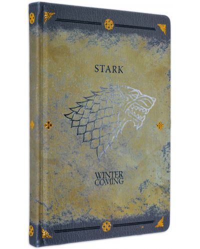 Тефтер Pyramid - Game of Thrones, Stark, формат A5 - 3