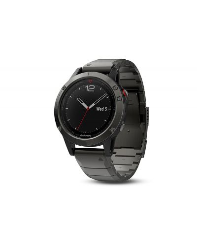 GPS часовник Garmin fenix 5 Sapphire - сив с метална каишка - 1