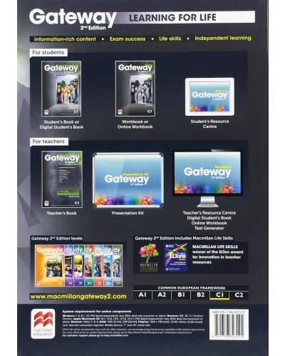 Gateway 2nd Edition C1: Student's Book Premium Pack / Английски език - ниво C1: Учебник + код - 2