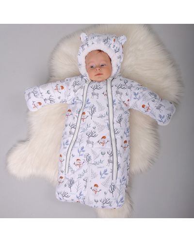 Бебешки гащеризон-чувалче ДоРечи - Дискавъри, Снежен човек, 56-74 cm - 2