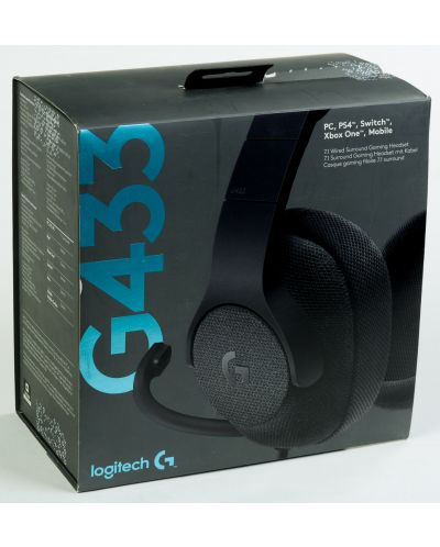 Гейминг слушалки Logitech G433 - черни (разопакован) - 2