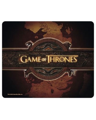 Гейминг подложка за мишка Abysse Corp - Game of Thrones, Logo and Map