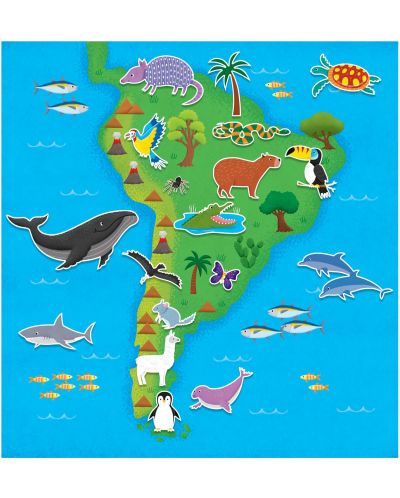 Книжка със стикери Galt - Животните по света, 150 стикера за многократна употреба - 2