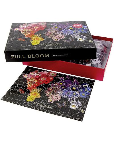 Пъзел Galison от 1000 части - Пролетни цветя, Уенди Голд - 4