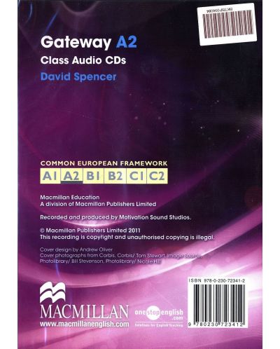 Gateway А2:  Class CD / Английски език (аудио CD) - 2