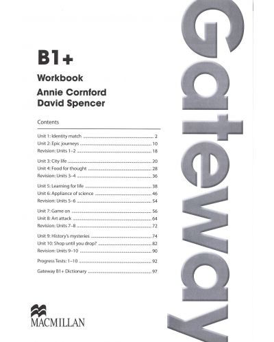 Gateway B1+:  Workbook / Английски език (Работна тетрадка) - 3
