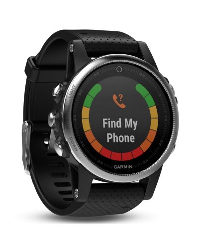 GPS часовник Garmin fēnix 5S - сребрист с черна каишка - 2