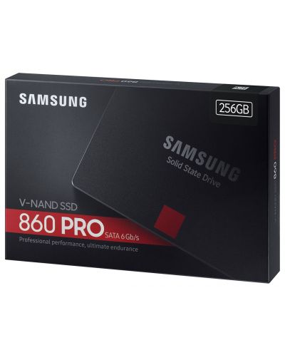 SSD памет Samsung - 860 Pro, 256GB, 2.5'', SATA III - 4