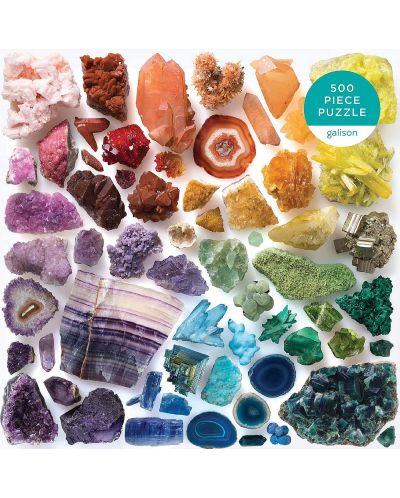 Пъзел Galison от 500 части - Цветни кристали - 2