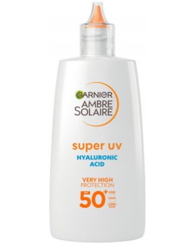 Garnier Ambre Solaire Слънцезащитен флуид с хиалуронова киселина, SPF50+, 40 ml - 1