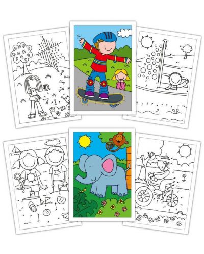 Детска книжка за оцветяване Galt Dot to Dot Pad – Свържи точките, 2 част - 2