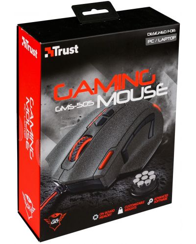 Геймърска мишка Trust GMS-505 - оптична, черна (разопакован) - 3
