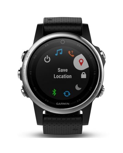 GPS часовник Garmin fēnix 5S - сребрист с черна каишка - 3