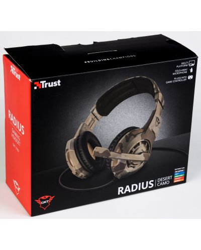 Гейминг слушалки Trust GXT 310D Radius - desert camo (разопакован) - 2
