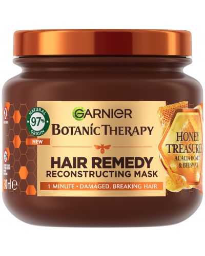 Garnier Botanic Therapy Маска за коса Honey Treasures, 340 ml - 1