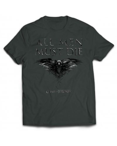 Тениска Game of Thrones All Men Must Die, черна, размер M