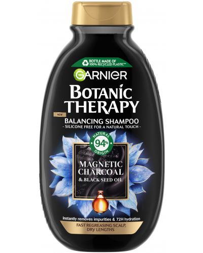 Garnier Botanic Therapy Шампоан за коса Magnetic Charcoal, 250 ml - 1