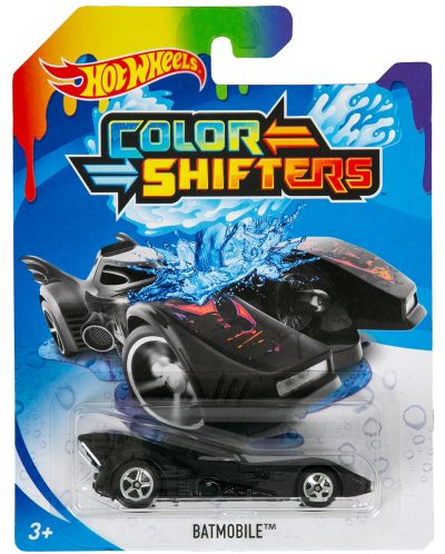 Количка Hot Wheels Colour Shifters - Batmobile, с променящ се цвят - 1