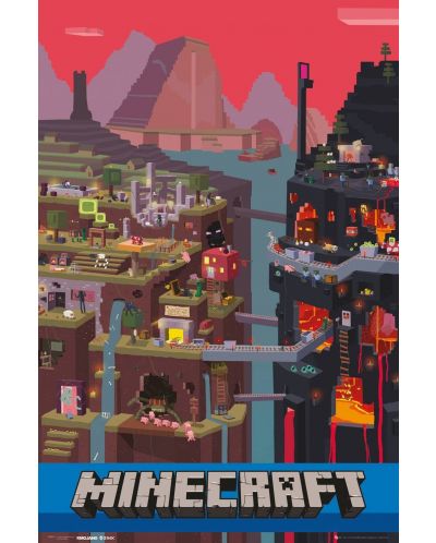 Макси плакат GB eye Games: Minecraft - World - 1