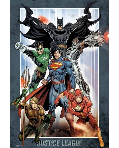 Макси плакат GB eye DC Comics: Justice League - Rebirth Original Six - 1