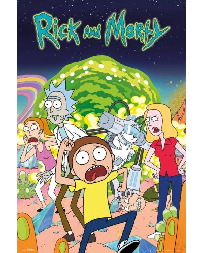 Макси плакат GB eye Animation: Rick & Morty - Group - 1