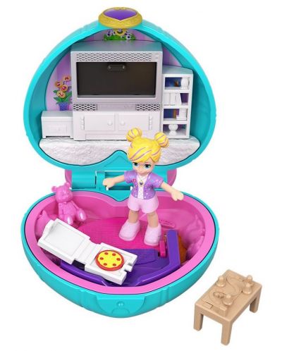 Игрален комплект Mattel Polly Pocket - Кутийка с мини кукла, асортимент - 3