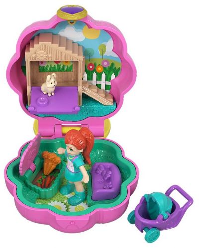 Игрален комплект Mattel Polly Pocket - Кутийка с мини кукла, асортимент - 1