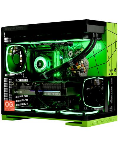 Гейминг компютър OGS M5 Neon Stone IE (AMD) - Ryzen 7 9800X3D, RTX 5080 ...