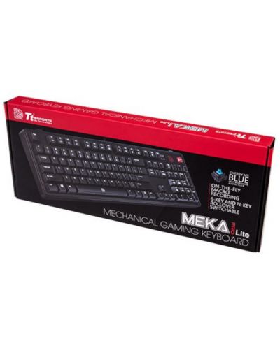 Гейминг клавиатура Thermaltake - Meka PRO, Cherry MX Blue, черна - 6