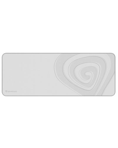Гейминг подложка за мишка Genesis - Carbon 400, XXL, мека, бяла/сива - 1