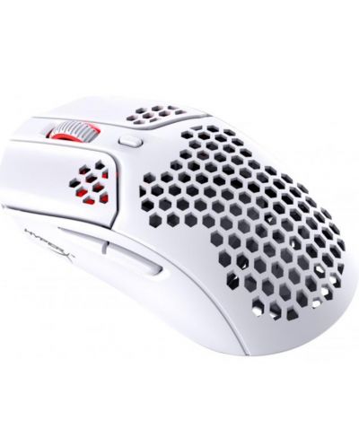 Гейминг мишка HyperX - Pulsefire Haste, оптична, безжична, бяла - 3