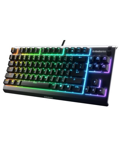 Гейминг клавиатура SteelSeries - Apex 3 TKL, RGB, US, черна - 3