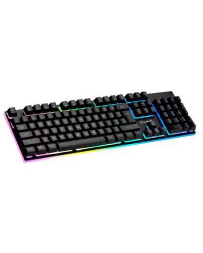 Гейминг клавиатура Marvo - K604, RGB, черна - 2