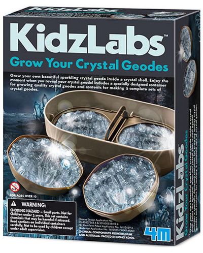 Творчески комплект 4M KidzLabz - Направи си сам, Блестящи кристали - 1