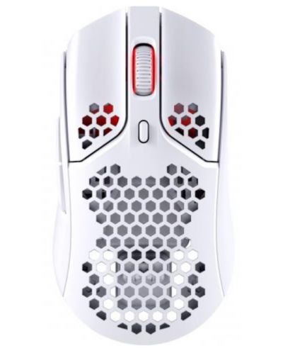 Гейминг мишка HyperX - Pulsefire Haste, оптична, безжична, бяла - 1