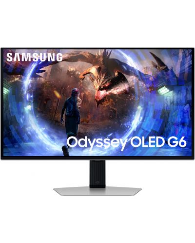 Гейминг монитор Samsung - Oyssey OLED G6, 27'', QHD, 360Hz, 0.03 ms, FreeSync - 1