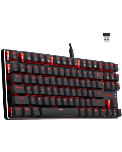 Механична клавиатура Redragon - Mahoraga K590-BK, Red, LED, черна - 3